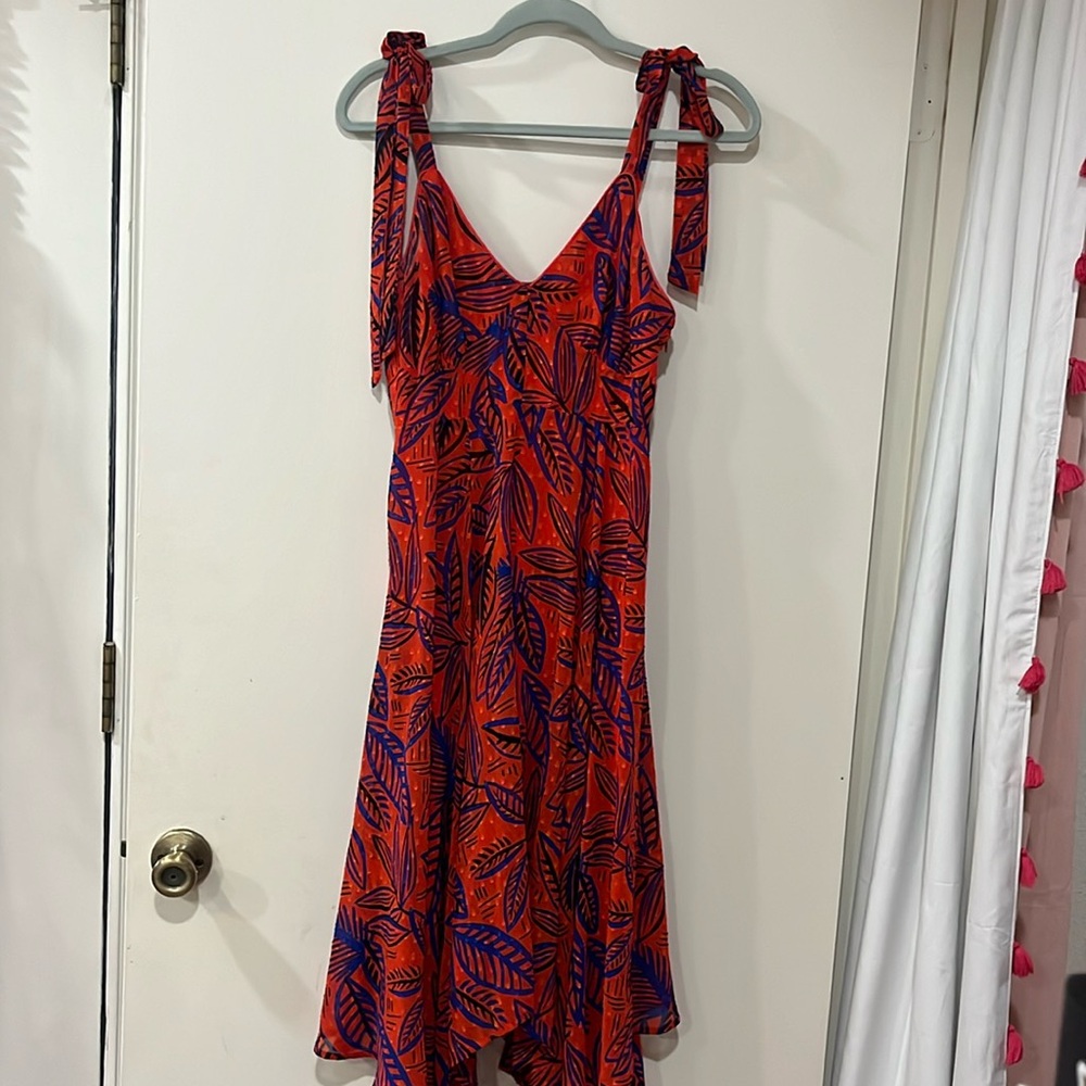 Orange midi Alexis dress size small